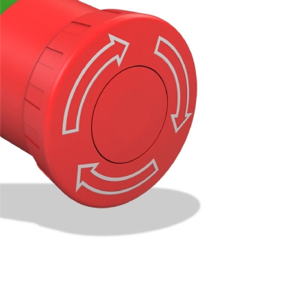 Botão Emergência Gira Para Destravar Ip66 Sem Flange 22mm CSW-BESGS-WH - WEG