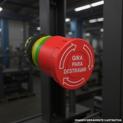 Botão Emergência Gira Para Destravar Ip66 Sem Flange 22mm CSW-BESGS-WH - WEG