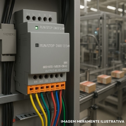 Módulo Expansão Clp Entrada/Saída Digital 4Ed/4Sd Dm8 12/24R Logo - Siemens