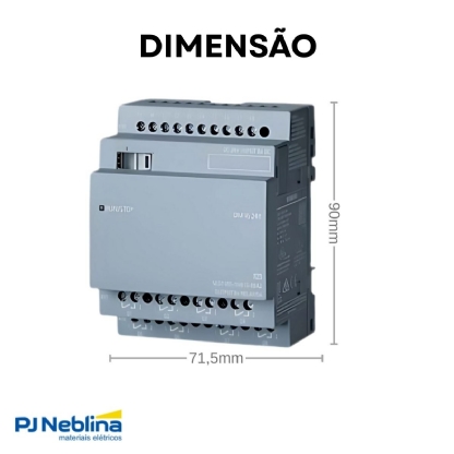 Módulo Expansão Clp Entrada/Saída Digital 8Es/8Sd Dm16 24R Logo 8 Canais (M8) - Siemens