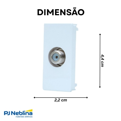 Antena Tv Coaxial F Unno Branco 2CLA115000N1104 - ABB