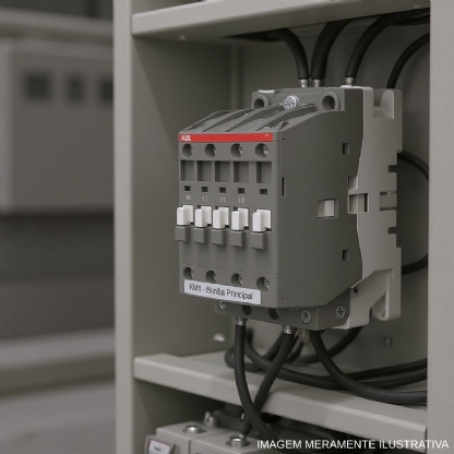 Contator Potência Tripolar 32A 110-127V 1Na 60Hz Terminal Parafuso Eficiente - Abb