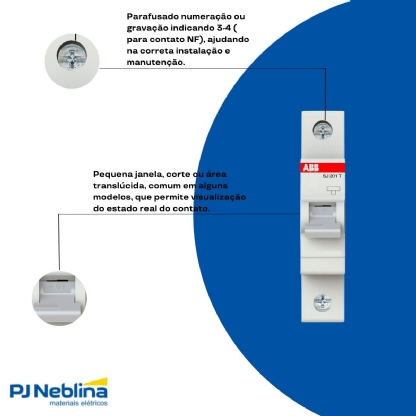 Disjuntor Mini Din Unipolar 6A Curva C 3Ka 440V SJ201T-C6 - ABB