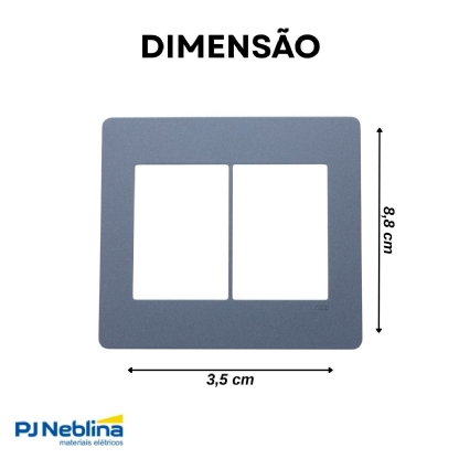 Placa Acabamento 6 Postos 4X4 Life Grafitte Unno - ABB