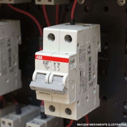 Disjuntor Mini Din Bipolar 40A Curva C 5ka 440V - Abb