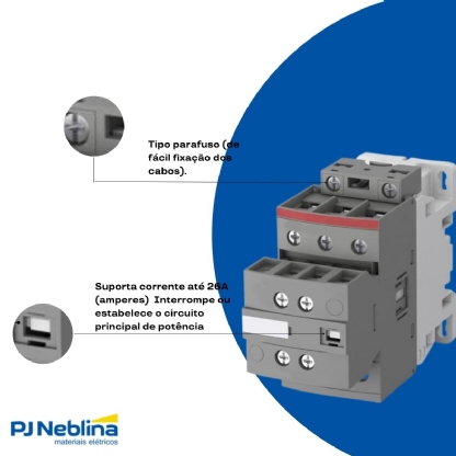 Disjuntor Mini Din Tripolar 40A Curva C 6Ka 230/400V - Abb