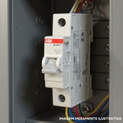 Disjuntor Mini Din Unipolar 4A Curva C 3Ka 440V SJ201T-C4 - ABB