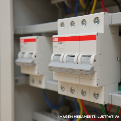 Disjuntor Mini Din Tripolar 25A Curva C 5Ka 440V SJ203T-C25 - ABB