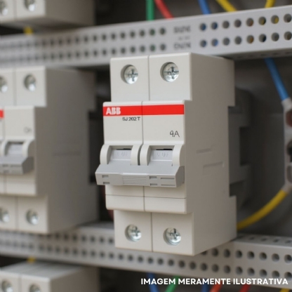 Disjuntor Mini Din Bipolar 4A Curva C 5Ka 440V SJ202T-C4 - ABB