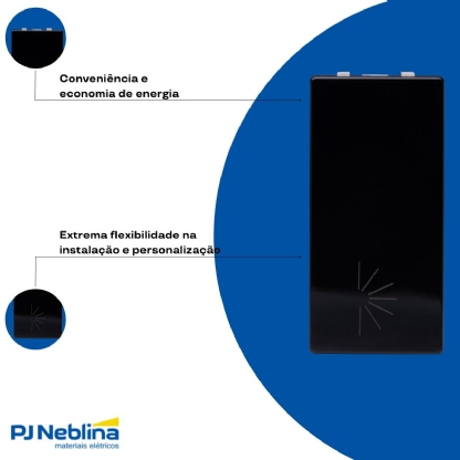 Módulo Pulsador Minuteria 1 Mod 10A 250V Pt Unno Life - ABB