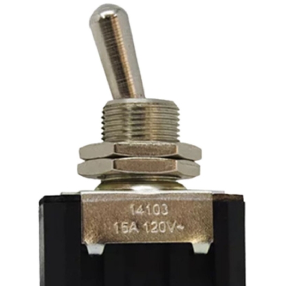 Interruptor Alavanca Metal Ligar/Desligar Ligar Com Porca 15A 120Vca 1P Cpd-894 - Margirius