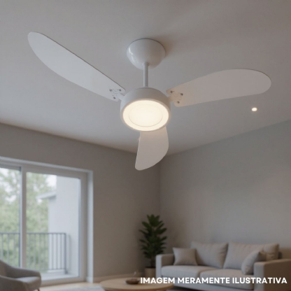 Ventilador Teto New Cristal Led 127V 130W Bc - Venti Delta