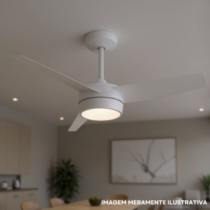 Ventilador Teto Lunik 127V 130W Branco - Venti Delta