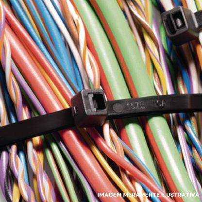 Abraçadeiras Insulok Nylon 76cm Branca 1000 Unidades - Hellermann