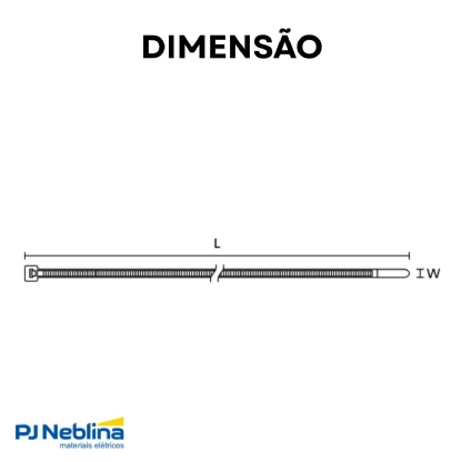 Abraçadeiras Insulok Nylon 76cm Branca 1000 Unidades - Hellermann