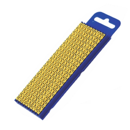 Marcador Anilha Mhg1/3 Número 4 Amarela Condutor 0,30-1,50mm Com 1000 Unidades - Hellermann