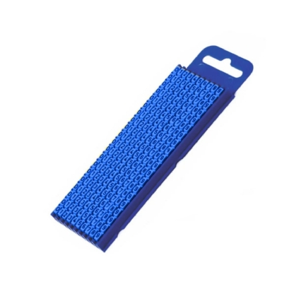 Marcador Anilha Mhg1/3 Número 6 Azul Condutor 0,30-1,50mm Com 1000 Unidades - Hellermann