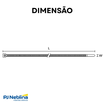 Abraçadeiras Insulok Poliamida 39cm Branca 1000 Unidades - Hellermann