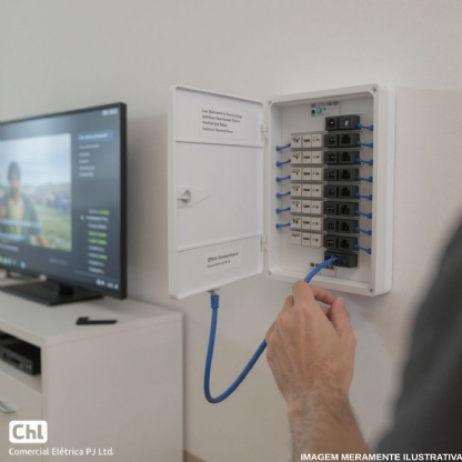 Caixa Distribuição Proteção Vdi Plus Embutir Termoplástico Branco 393X322X70Mm - Brum