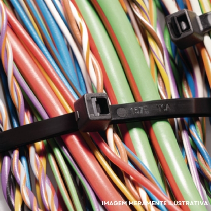 Braçadeira Flexível Poliamida 1325X8,9 mm Com 1000 Unidades - Hellermann