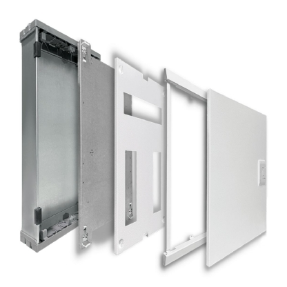 Quadro Distribuição Embutir Qde-46 46 Disjuntores 100A Branco Vertical Brum