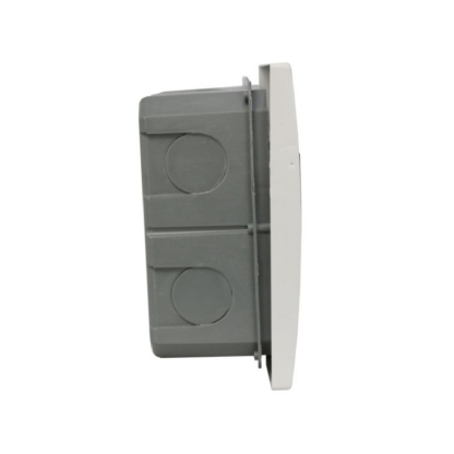 Centrinho Distribuição Embutir Para 9 Disjuntores Din Termoplástico Porta Transparente Sem Barramento Ip40 Branco Brum