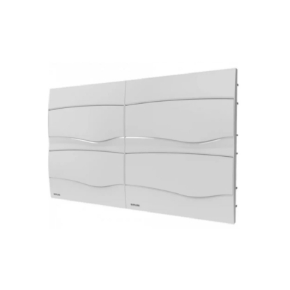 Centrinho Distribuição Embutir Para 48 Disjuntores Din Termoplástico Porta Opaca Sem Barramento Ip40 Branco Brum