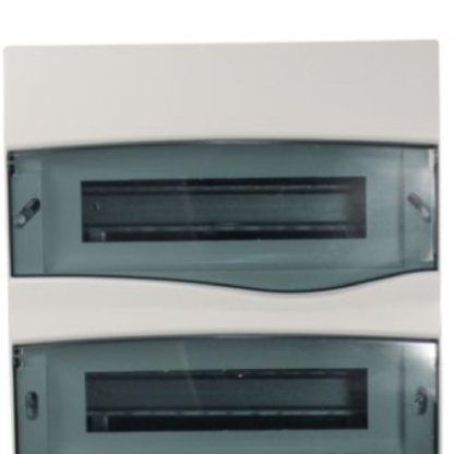 Centrinho Distribuição Embutir Para 36 Disjuntores Din Termoplástico Porta Transparente Sem Barramento Ip40 Branco Brum