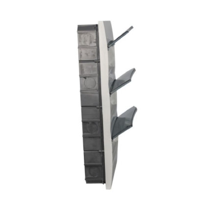 Centrinho Distribuição Embutir Para 48 Disjuntores Din Termoplástico Porta Transparente Sem Barramento Ip40 Branco