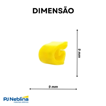 Marcador Anilha Mhg4/9 Letra Q Amarela Condutor 4,00-16mm Com 1000 Unidades - Hellermann