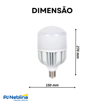 Lâmpada Led Bulbo Alta Potencia T 20W Bivolt E27 6500K Branco Frio Luz Branca 1600Lm - Avant