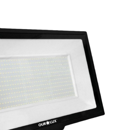 Refletor Led Retangular Sobrepor 500w Bivolt Preto - Ourolux