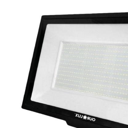 Refletor Led Retangular Sobrepor 500w Bivolt Preto - Ourolux