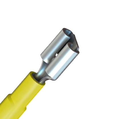 Terminal Fêmea 4,00-6,00Mm (12-10Awg) Pré-Isolado Amarelo - Intelli - 100 Unidades