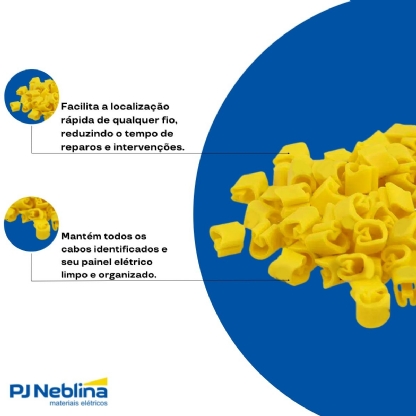Identificador Fech.Cabo Amarelo 8 0,5-1,5 Conexel - 100 Unidades