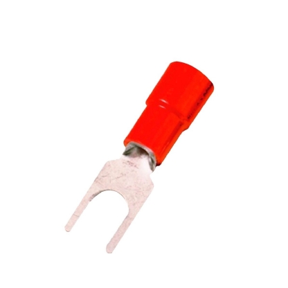 Terminal Forquilha 0,50-1,50Mm (22-16Awg) Pré-Isolado Vermelho F=4Mm 5/32 (M4) Magnet