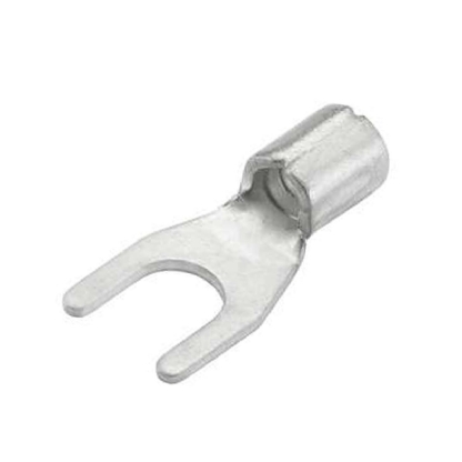 Terminal Forquilha 0,50-1,50Mm (22-16Awg) Não Isolado F=3Mm 1/8 (M3) - Axt - 100 Unidades