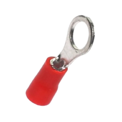 Terminal Olhal 0,50-1,50Mm (22-16Awg) Pré-Isolado Vermelho 1 Furo F=5Mm 3/16 (M5) - Magnet