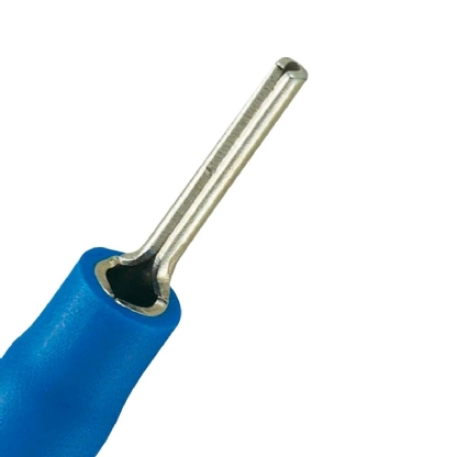 Terminal Pino Curto 1,50-2,50Mm (16-14Awg) Pré-Isolado Azul - Intelli - 100 Unidades