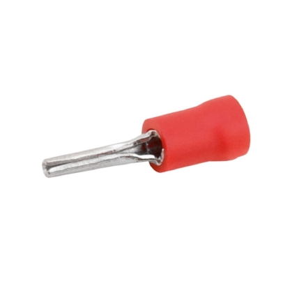 Terminal Pino 10Mm (8Awg) Pré-Isolado Vermelho - Magnet - 100 Unidades