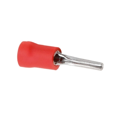 Terminal Pino 10Mm (8Awg) Pré-Isolado Vermelho - Magnet - 100 Unidades