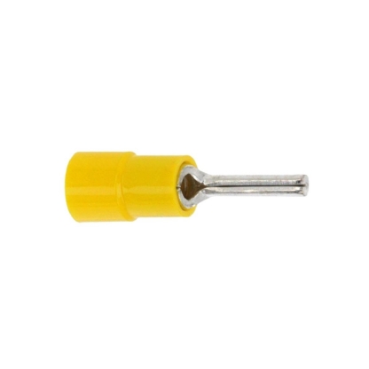 Terminal Pino 25Mm (4Awg) Pré-Isolado Amarelo - Magnet - 100 Unidades