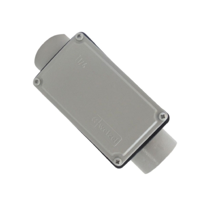 Condulete Alumínio Fixo Tipo C 1.1/2 Polegadas Com Rosca Bsp Com Tampa Com Vedação Ip54 - Wetzel