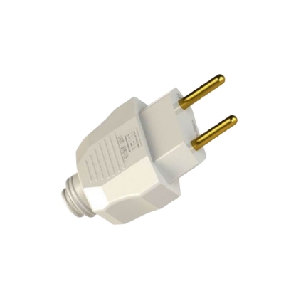 Plug Macho 10A 250V Cinza Axial Com Prensa Cabo 13302119 - WEG