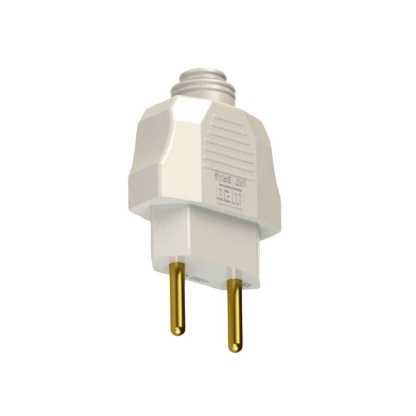 Plug Macho 10A 250V Cinza Axial Com Prensa Cabo 13302119 - WEG