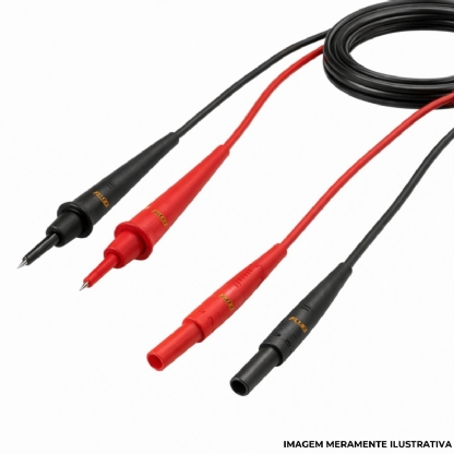 Ponta Teste Serviço Pesado Jogo Tl27 Cabo 1,5 Metros CAT III 1000V 10A - Fluke