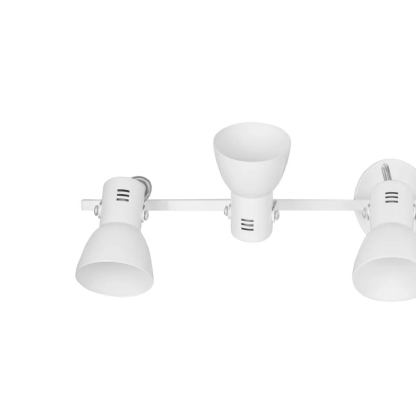 Luminária Spot Sobrepor Trilho Branco 5Xe27 Bivolt Foco Direcionável - Kin Light