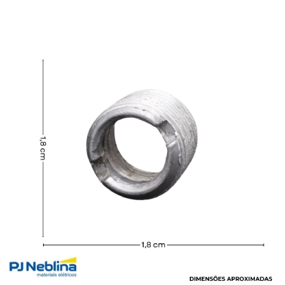 Bucha Eletroduto Redução Alumínio 3/4 X 1/2 Bsp - Wetzel