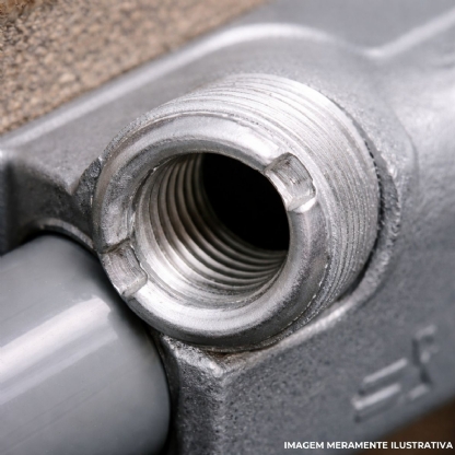 Bucha Eletroduto Redução Alumínio 3/4 X 1/2 Bsp - Wetzel