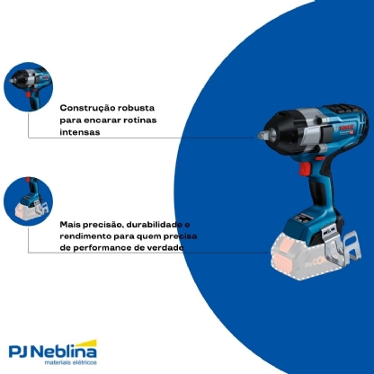 Chave De Impacto A Bateria Gds 18V-1000 - Bosch